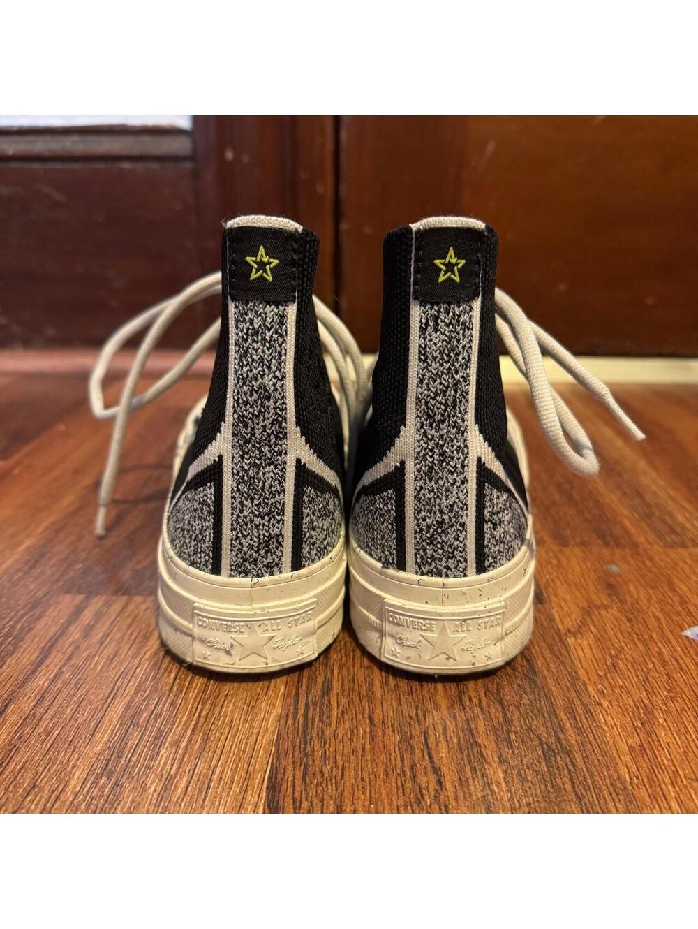 Converse Chuck 70 Renew Knit High black and white sneakers size 6 - Picture 3 of 4